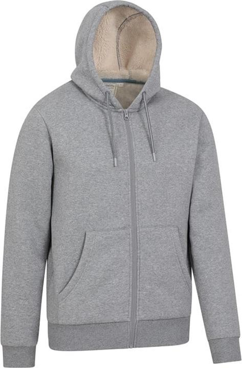 Actual product image Mountain Warehouse Mens Dalton Borg Lined Full Zip Hoodie (XXS)