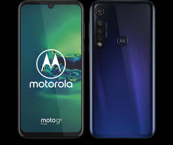 Actual product image Motorola G8 Plus (64 GB, Dark Blue, 6.30", Hybrid Dual SIM, 48 Mpx, 4G)