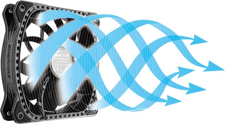 Actual product image Enermax Case fan SquARGB 3-pack (120 mm, 3 x)