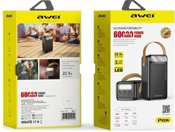 Produktbild Awei P101K (60000 mAh, 22.50 W, 22.50 Wh)