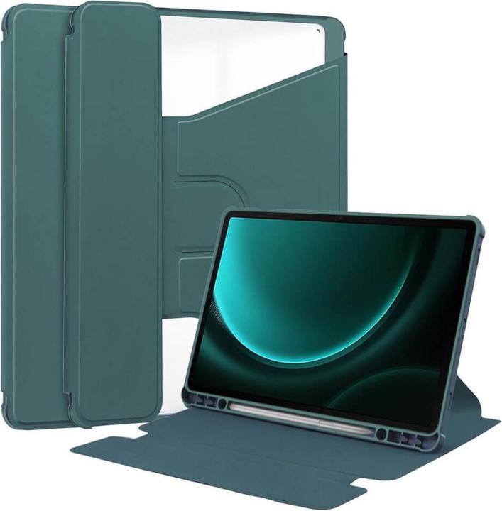 Actual product image Cover-Discount Galaxy Tab S9 FE+ - 360-degree tablet sleeve green (Galaxy Tab S9 FE+)