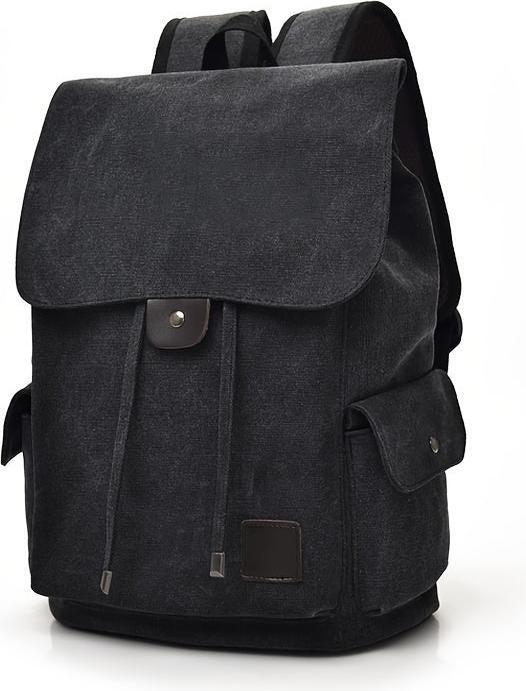 Only-Bags.Store Modische Trendy Rucksack, Casual Canvas Bag, College Style Travel Backpack, Student School Bag