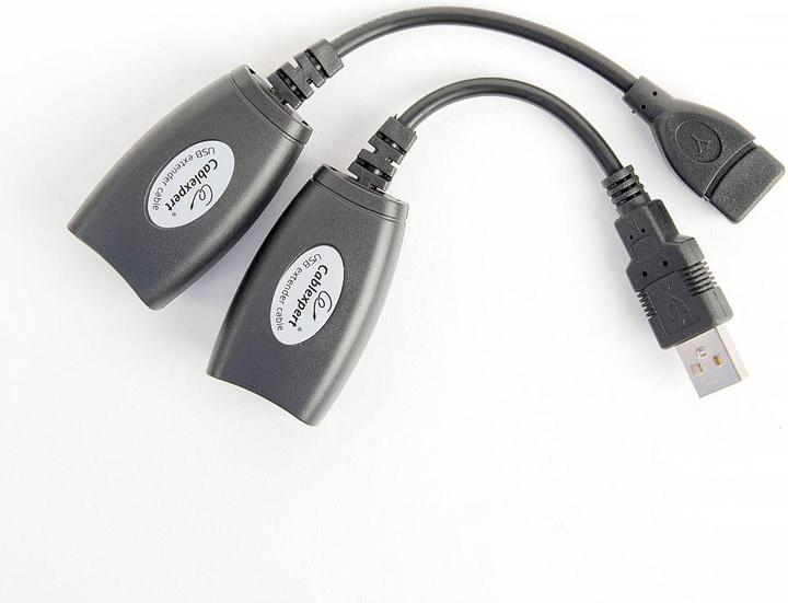 Actual product image Gembird CABLE USB 2.0 A (M)-LAN-A (F) Active extension 30M (CAT5, 0.17 m)