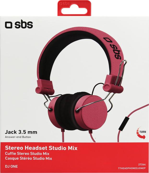 Produktbild SBS Stereokopfhörer Studio Mix (Kabelgebunden)