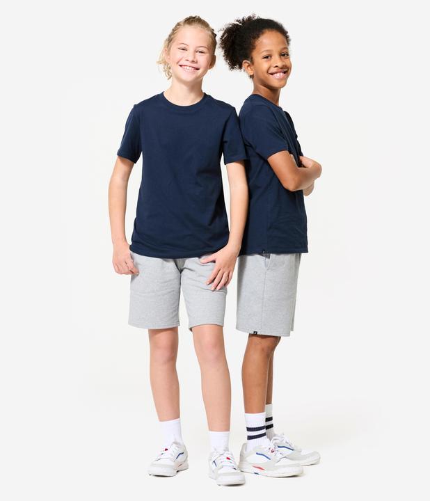Produktbild Domyos Shorts Kinder Multisport Baumwolle - graumeliert (8, 9, 10)
