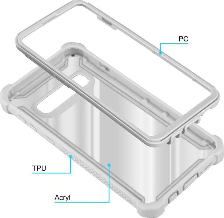 Image du produit Cadorabo Couverture acrylique hybride 2 en 1 (Samsung Galaxy S10+)