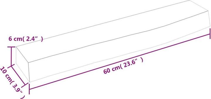 Actual product image VidaXL Lian (60 x 10 x 6 cm)