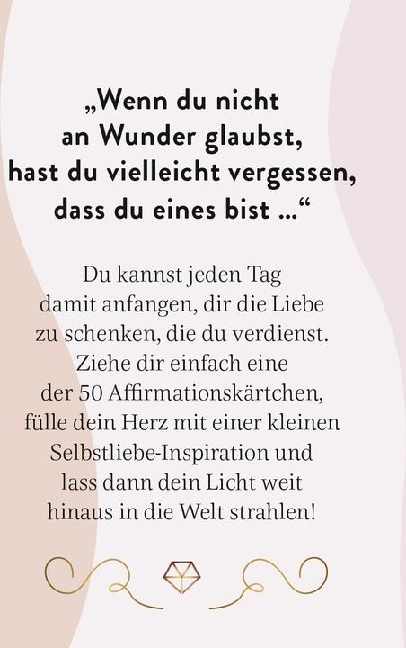 Produktbild Du bist ein Wunder für diese Welt - Selbstliebekarten für zwischendurch (1 Stk.)