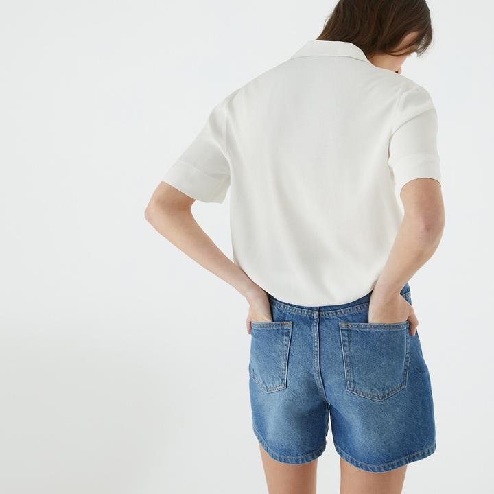 Produktbild La Redoute Collections Kurzärmelige Bluse mit Reverskragen (32)