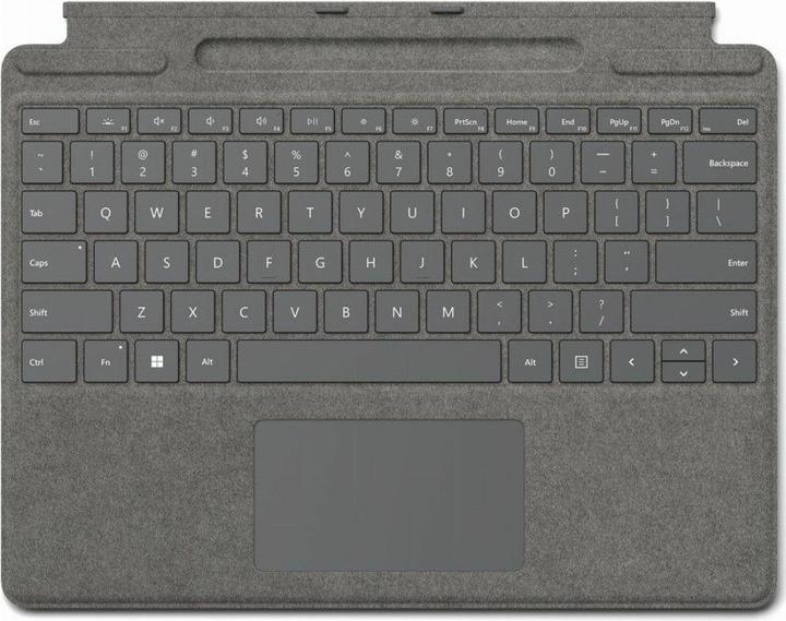 Produktbild Microsoft Surface Pro Signature Keyboard (DE) Platin für Pro X/8 geeignet (DE, Surface Slim Pen 2)