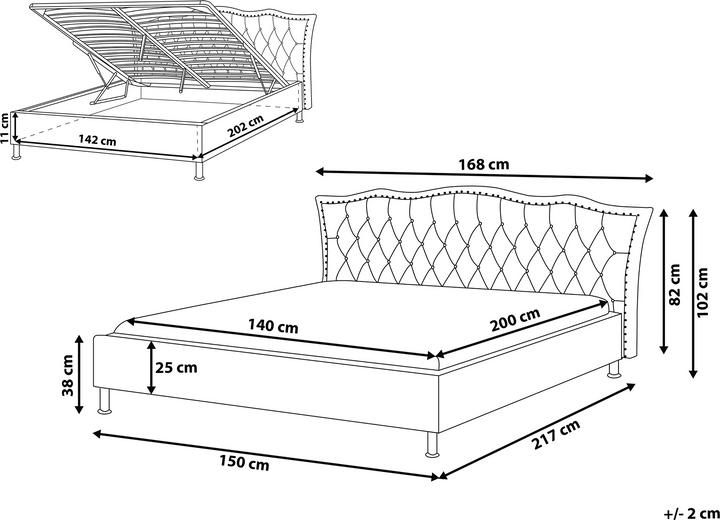 Produktbild Beliani Metz (140 x 200 cm)