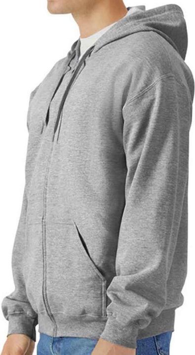 Actual product image Gildan Mens Softstyle Midweight Full Zip Hoodie (3XL)