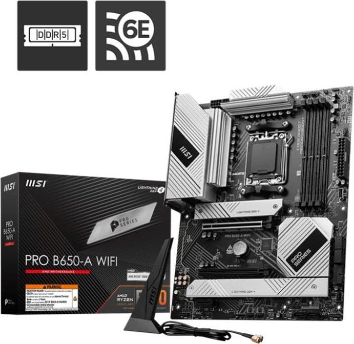 Immagine prodotto MSI PRO B650-A WIFI (AM5, AMD B650, ATX)