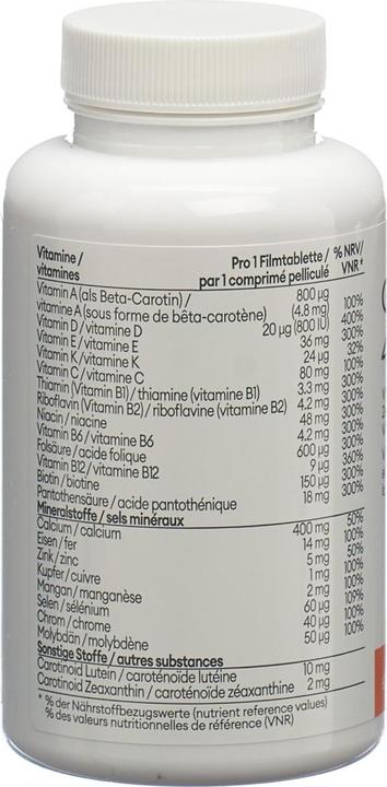 Nährwerte und Zutaten Complex 45+ Filmtabletten (120 Stück, Tabletten, 243 g)