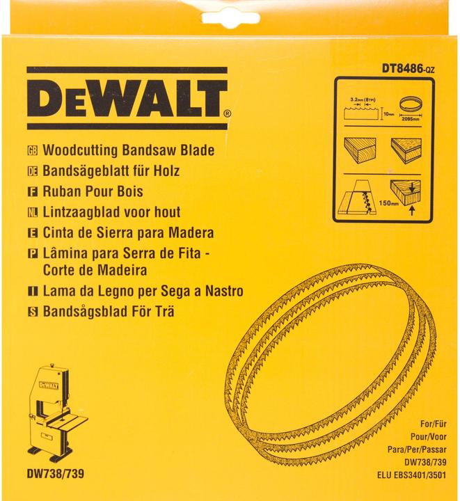 Actual product image DeWalt Band saw blade