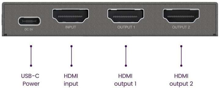 Actual product image Marmitek Distributeur HDMI Split 712