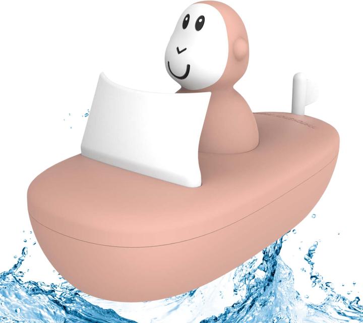 Actual product image Matchstick Monkey Bathtime Boat Set dusty pink