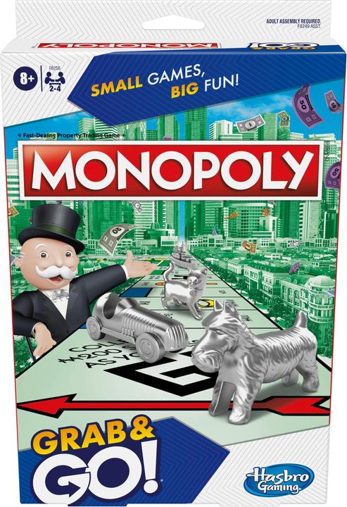 Productafbeelding Monopoly Bord Reisspel Grab/Go