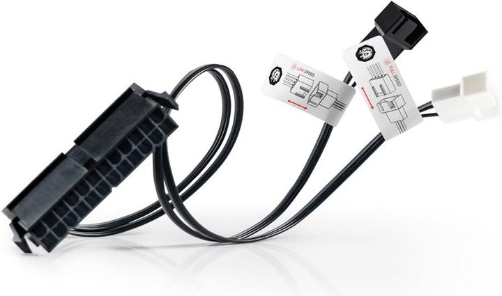 Bitspower 24-Pin ATX - Überbrückungsstecker mit Lüfterausgang
