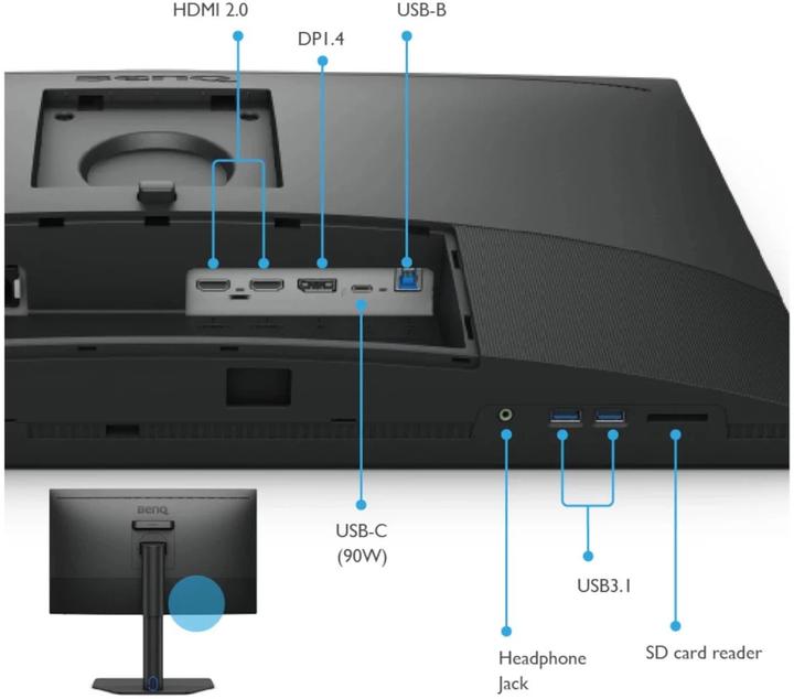 Immagine prodotto BenQ PhotoVue SW272Q (2560 x 1440 pixel, 27")