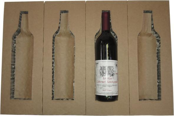 Produktbild Antalis Weinverpackung Universal 3/4l Versand/1 Flasche oben+unten - (2 Stk.)