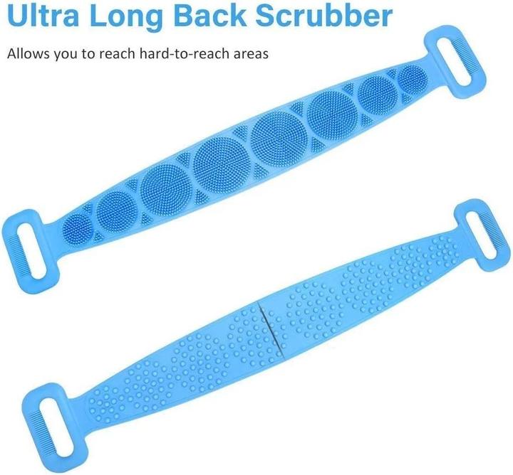Cbx Silikon Duschgurt, Badebürste, Rückenbürste, Rückenschrubber