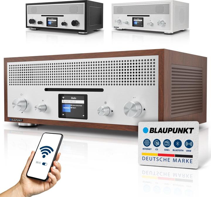 Produktbild Blaupunkt Nostalgie Internetradio mit CD | MILANO