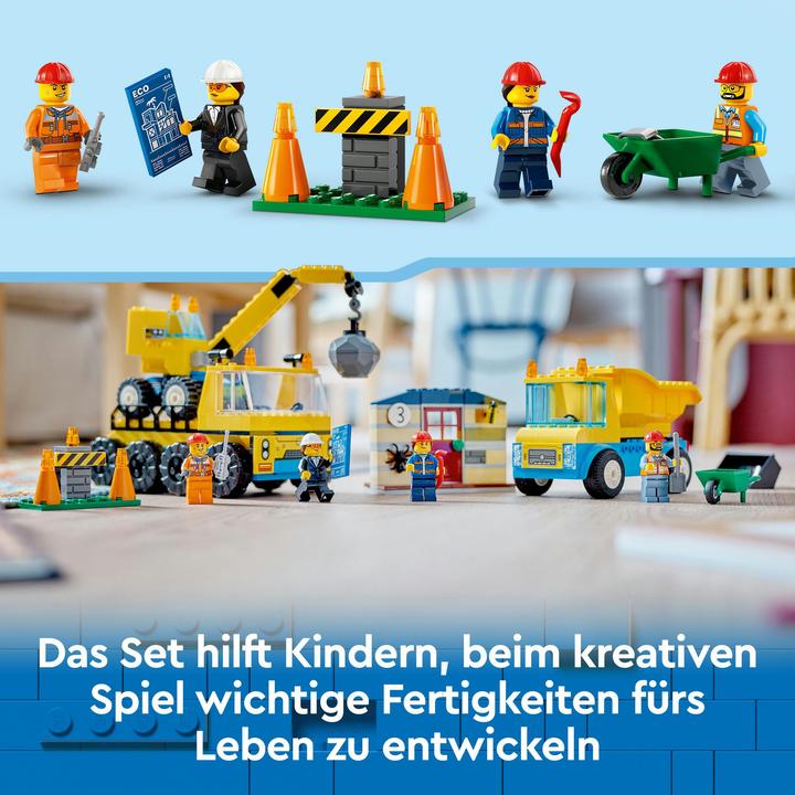 Image du produit LEGO Véhicules de construction et grue avec boule de démolition (60391, LEGO City)