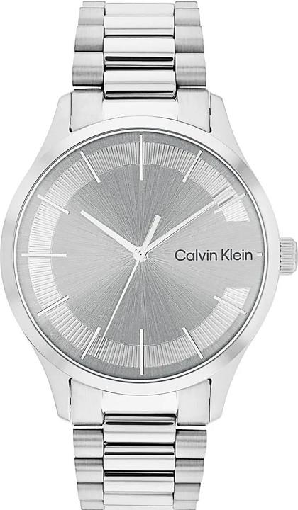 Calvin Klein CK25200036 Unisex Horloge - Mineraalglas - Roestvrijstaal - Zilver - 40 mm - Quartz - Vouw/Vli