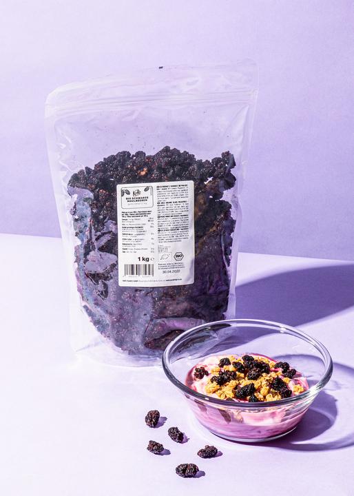 Actual product image KoRo Organic dried black mulberries (1000 g)