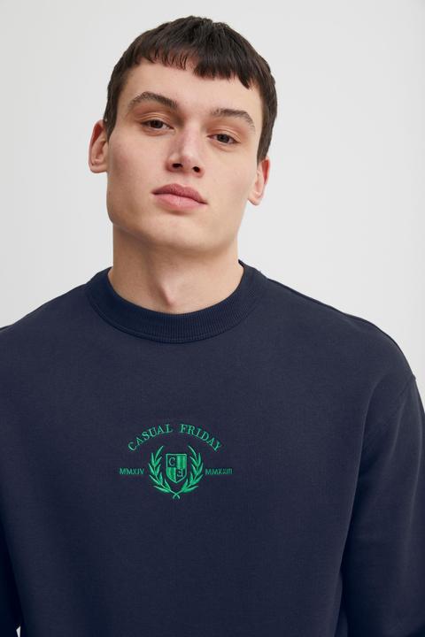 Produktbild Casual Friday CFSage relaxed sweat w. embroidery - 20504729 (M)