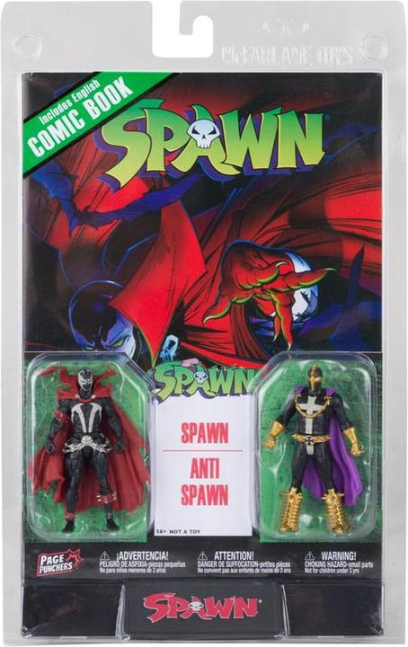Produktbild McFarlane Spawn assoritment pack 2 figurines et comic book Spawn & Anti-Spawn (Spawn #1) 8 cm (6)