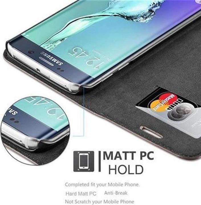 Actual product image Cadorabo Book Invisible Magnet Cover (Samsung Galaxy S6 Edge)