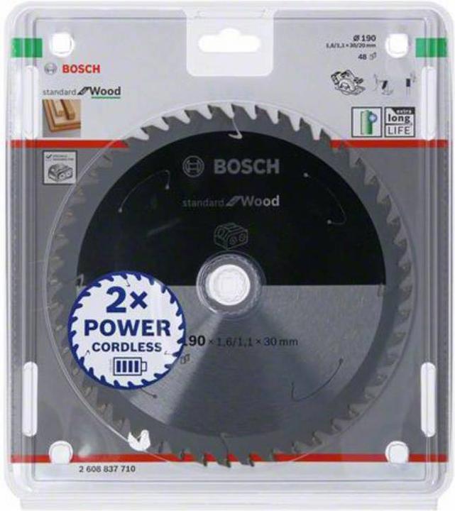 Image du produit Bosch Professional Zubehör Lame de scie circulaire PRO Wood cordless, 190 x 1,6 x 30 mm