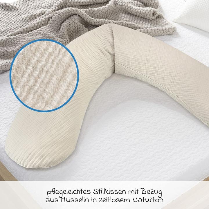 Produktbild Theraline Stillkissen "Das Original" mit Polyester Hohlfaser Füllung inkl. Bezug 190 cm (190 cm)