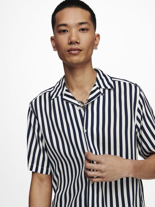 Actual product image Only & Sons Striped short sleeve shirt (XS)