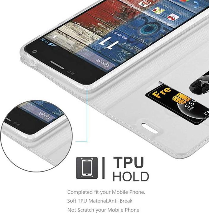 Actual product image Cadorabo Book Classy Style Cover (Motorola Moto G2 (2nd Gen))