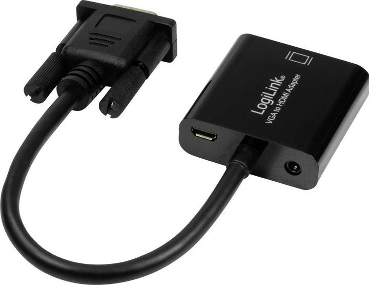 Produktbild LogiLink CV0060 - VGA mit Audio- und HDMI-Konverter (HDMI, 20 cm)