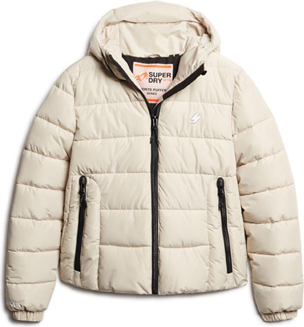 Superdry daunenjacke mit kapuze, damen spirit sports
