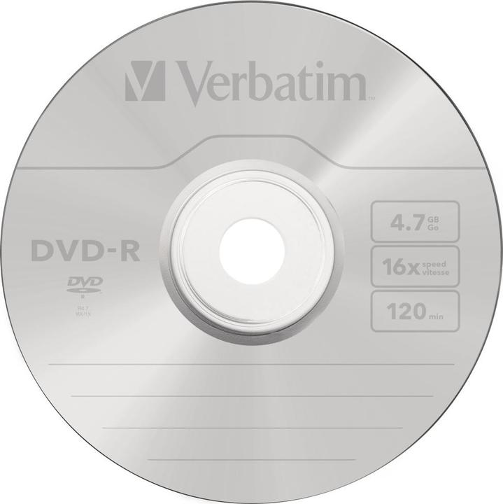 Actual product image Verbatim DVD-R Slim 4.7Gb (1 x)