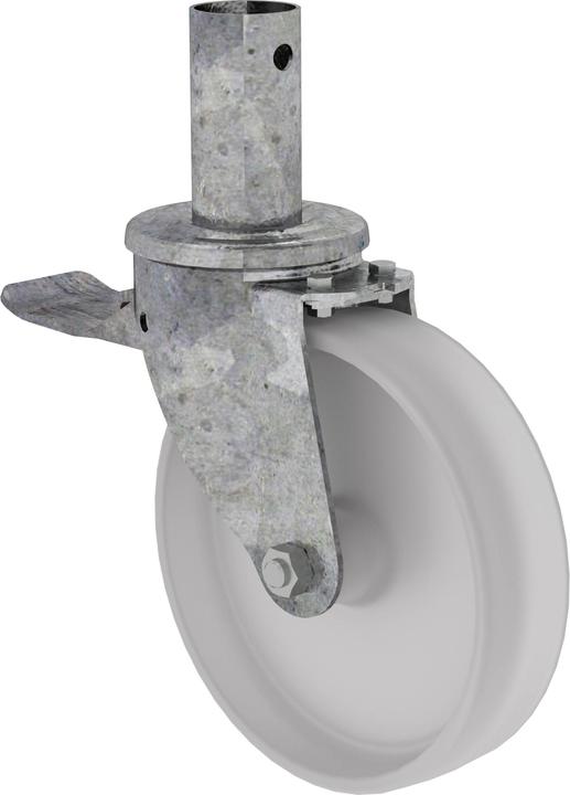Munk Lenkrolle ø 200 mm mit Feststellbremse und Zapfen (32 cm)