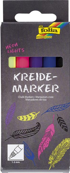 Image du produit Folia Lampes néon (Violet, Pink, Bleu, Jaune, Noir, 2 mm, 5 x)