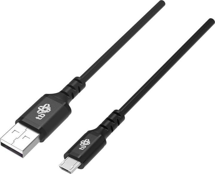 Câble USB-Micro USB 1m silikonowy czarny Quick Charge (1 m, USB 3.2 Gen 1)