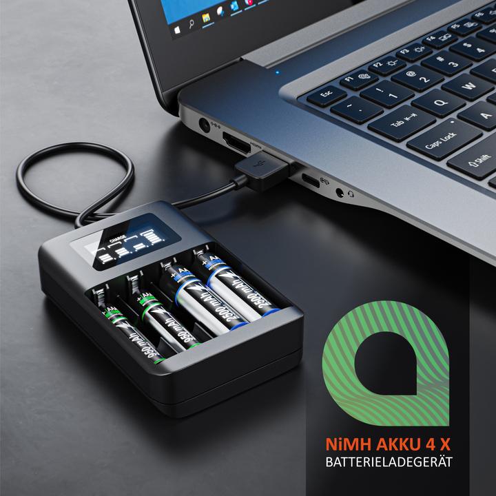 Actual product image Aplic 4-slot battery charger (Chargers without battery)