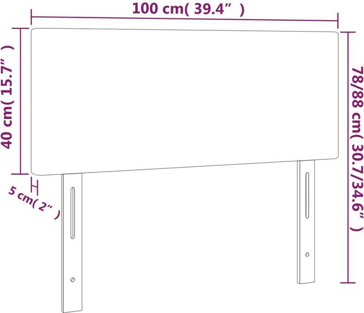 Actual product image VidaXL Lauriane (100 x 5 x 78/88 cm)
