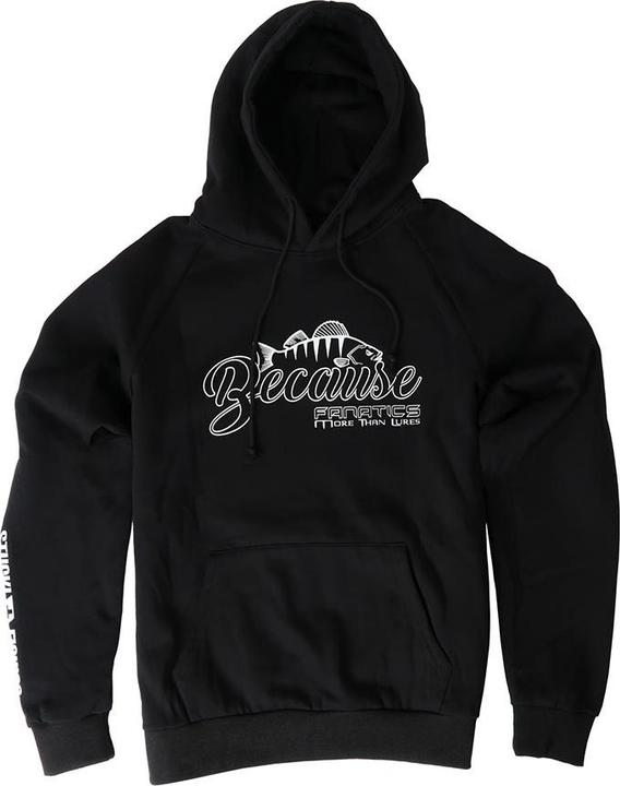 Produktbild Stucki Fishing Hoodie Because Fanatics, Schwarz (M)