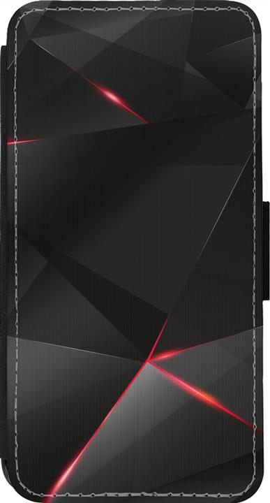 Produktbild PhoneLook Hülle Wallet schwarz Black Red Lines (Apple iPhone 14 Pro)