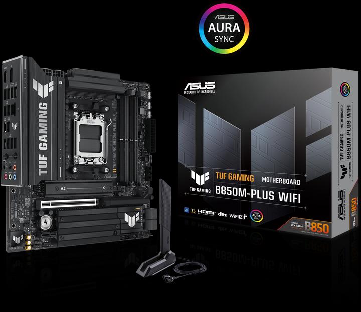 Produktbild ASUS TUF Gaming B850M-Plus Wifi (AM5, AMD B850, mATX)