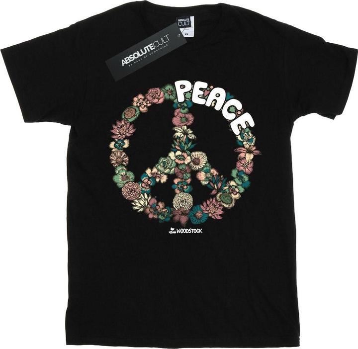 Woodstock Floral Peace TShirt Mädchen