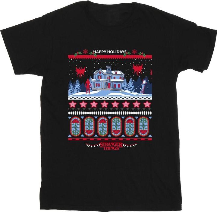 Netflix Stranger Things Fair Isle TShirt Mädchen